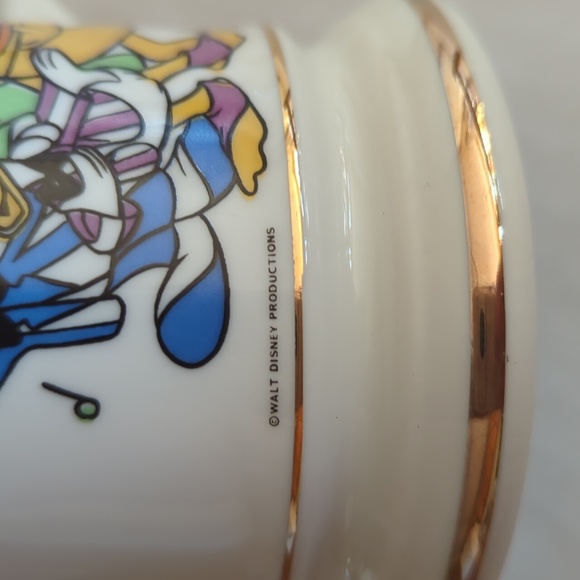 Vtg. Walt Disney Mickey Pluto Goofy Donald Duck Barber Shop Quartet Cup Shaving - Picture 2 of 12